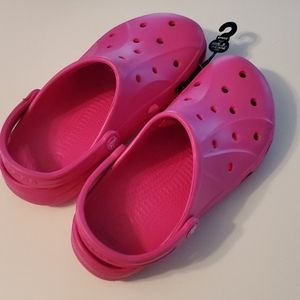 NEW electric pink crocs
